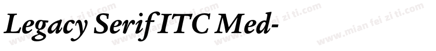 Legacy Serif ITC Med字体转换